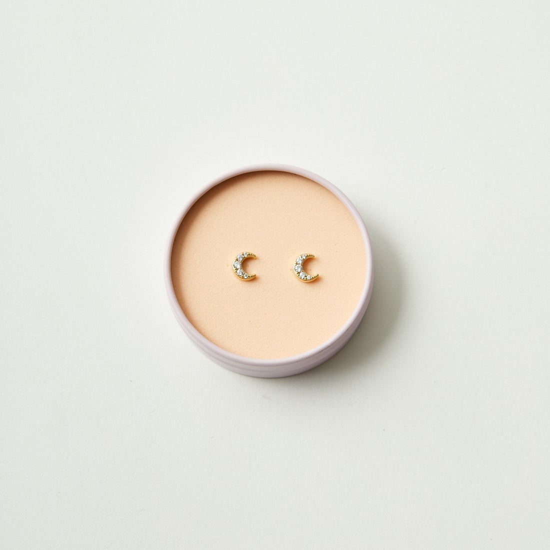 Baqless [バックレス] オネストリー ルナゴールドピアス [CZ-LU-WH-YG] GOLD