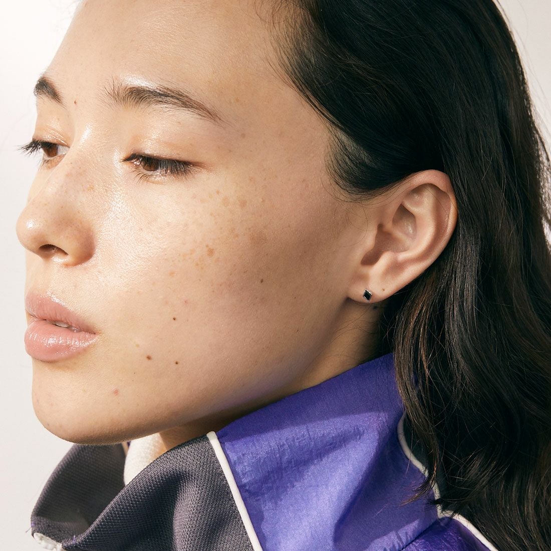 Baqless [バックレス] アミティー オニキスシルバーピアス [AM-ON-SV] SILVER