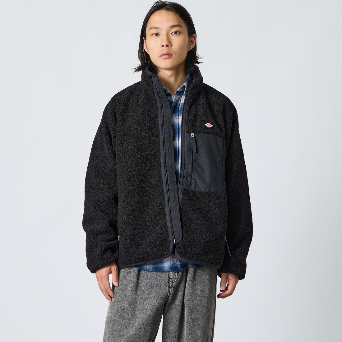 BLACK&&モデル身長：175cm 着用サイズ：M&&