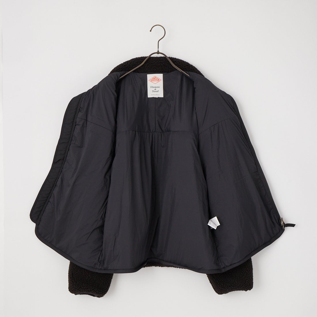 DANTON [ダントン] スタンドカラーボアジャケット [DT-A0195LBA] BLACK