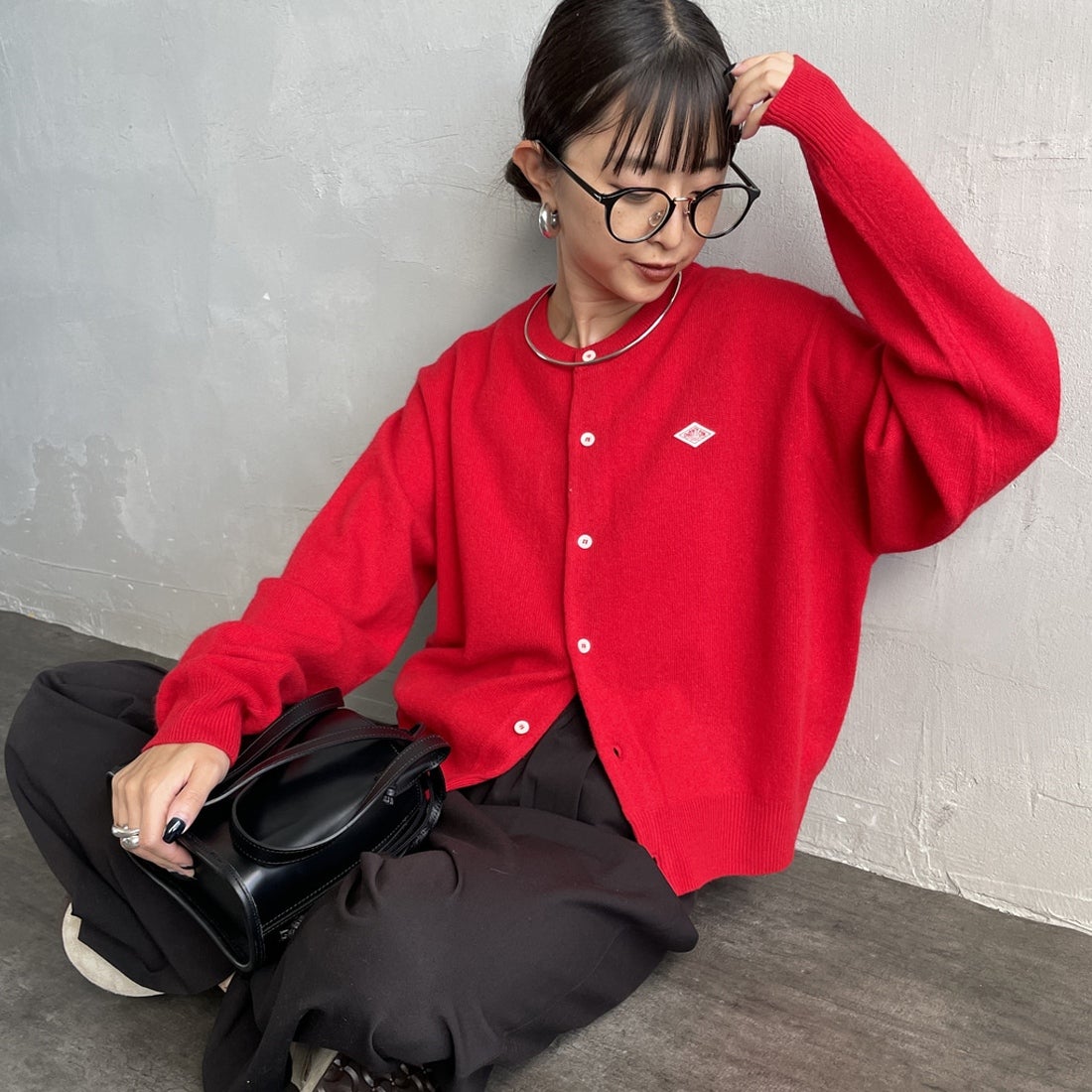 RED&&モデル身長：150cm 着用サイズ：34&&