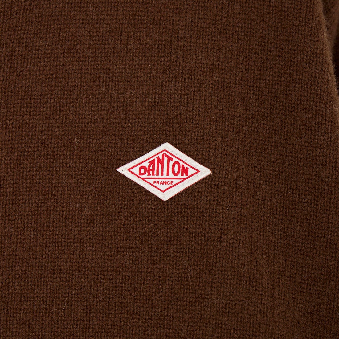 DANTON [ダントン] ラムウール クルーネックカーディガン [DT-D0031LMW] BEIGE BROW