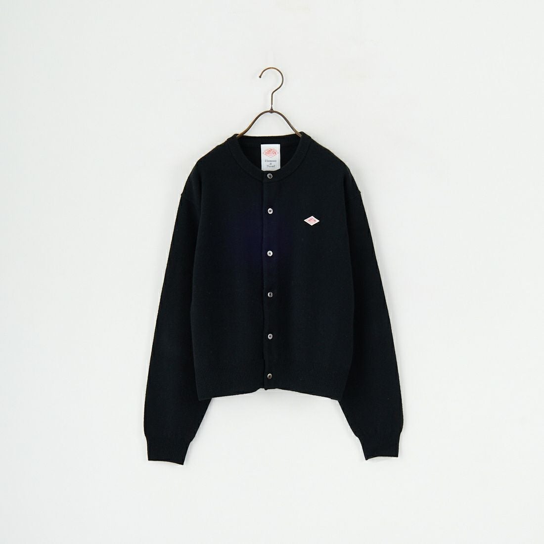 DANTON [ダントン] ラムウール クルーネックカーディガン [DT-D0031LMW] BLACK