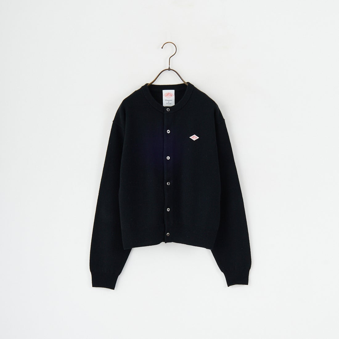 DANTON [ダントン] ラムウール クルーネックカーディガン [DT-D0031LMW] BLACK