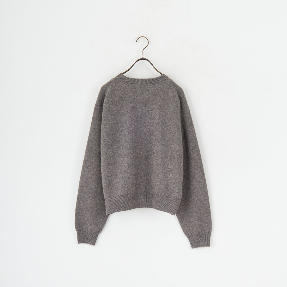 DANTON [ダントン] ラムウール クルーネックカーディガン [DT-D0031LMW] TAUPE