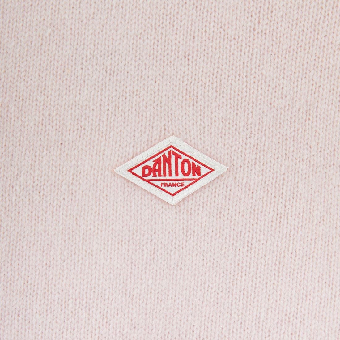 DANTON [ダントン] ラムウール クルーネックカーディガン [DT-D0031LMW] PALE PINK