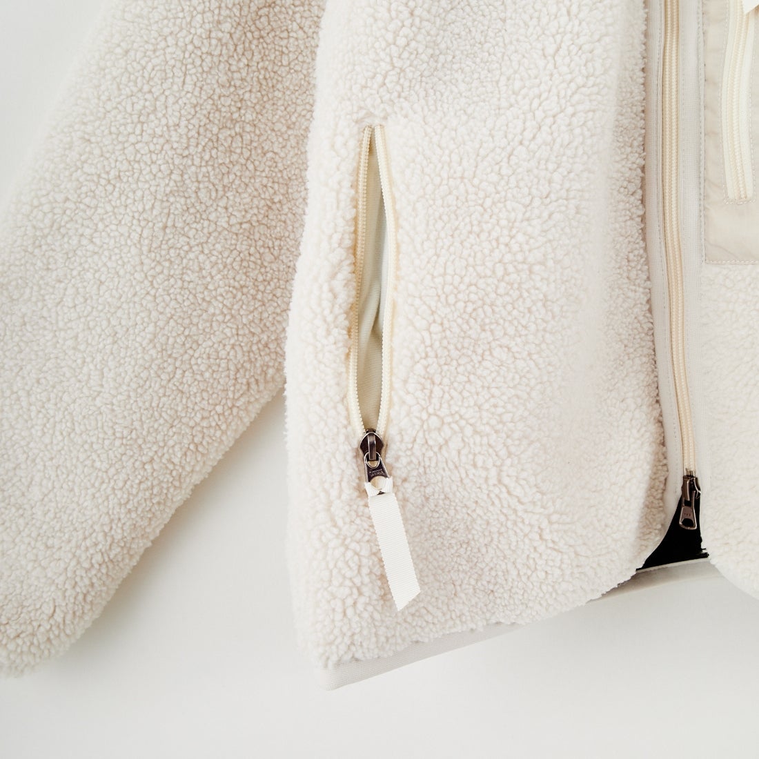 DANTON [ダントン] スタンドカラーボアジャケット [DT-A0194LBA] OYSTER