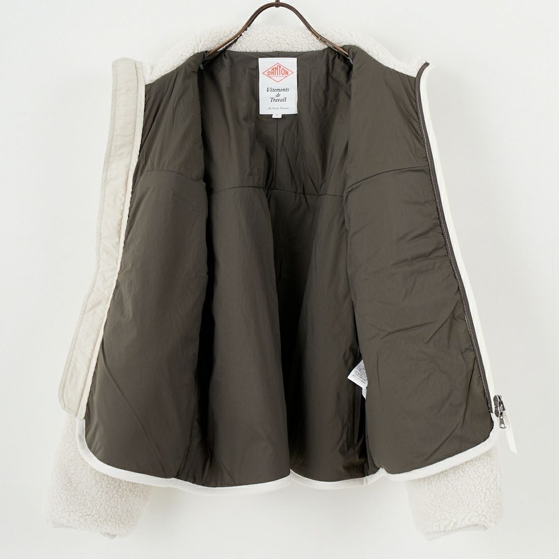 DANTON [ダントン] スタンドカラーボアジャケット [DT-A0194LBA] OYSTER