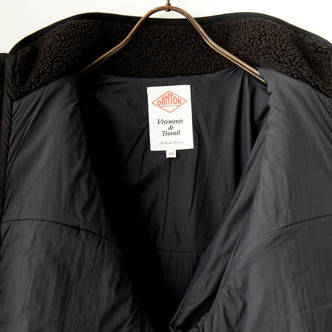 DANTON [ダントン] スタンドカラーボアジャケット [DT-A0194LBA] BLACK