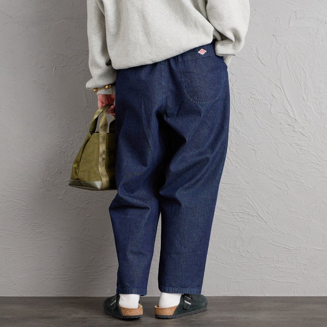 DANTON [ダントン] デニムイージーパンツ [JD-2540DDM] INDIGO &&モデル身長：158cm 着用サイズ：36&&