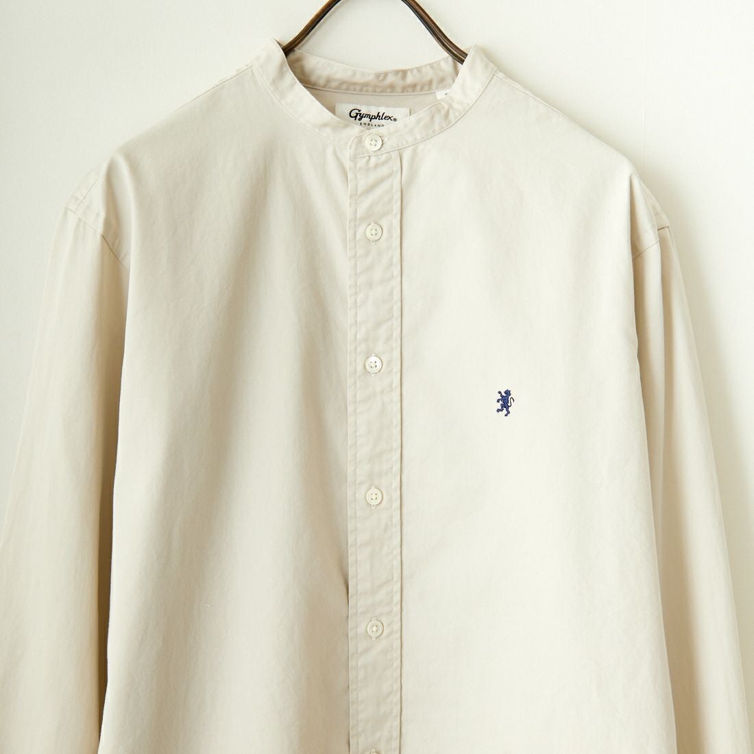 Gymphlex [ジムフレックス] バンドカラーシャツ [GY-B0245BIT] SAND BEIGE