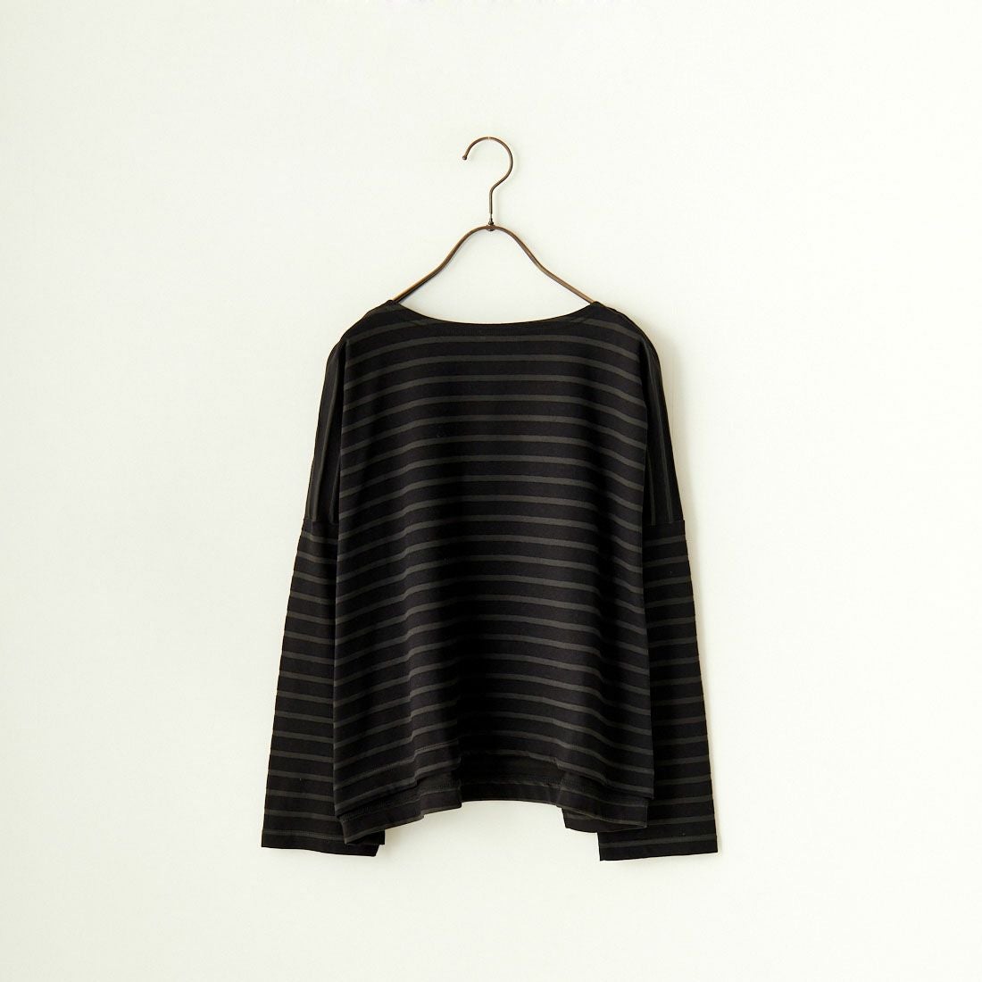 mizuiro ind [ミズイロインド] オパール加工プリントワイドプルオーバー [3-210034] 99 BLK BD