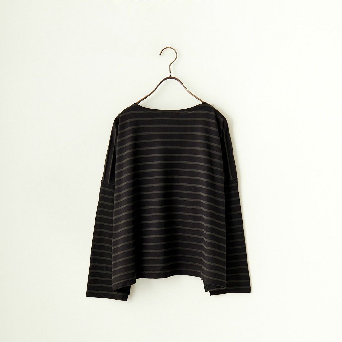 mizuiro ind [ミズイロインド] オパール加工プリントワイドプルオーバー [3-210034] 99 BLK BD