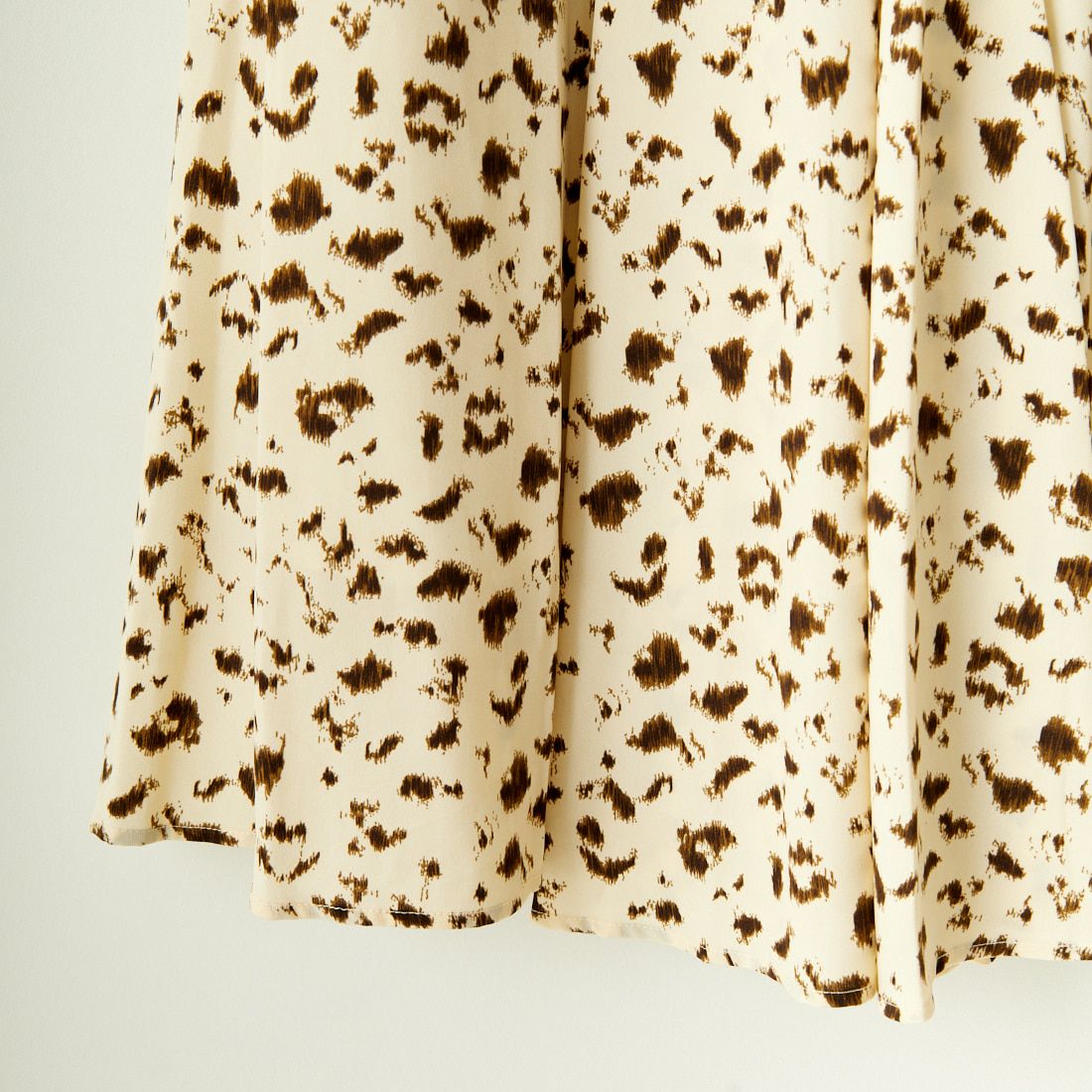 Jeans Factory Clothes [ジーンズファクトリークローズ] レオパード柄フレアスカート [147503] 71 ﾍﾞｰｼﾞｭ