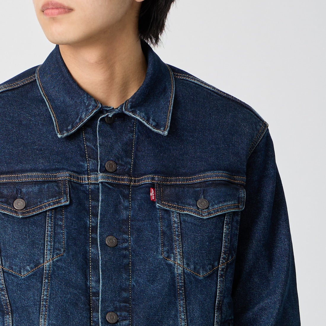 LEVI'S [リーバイス] 3rdトラッカージャケット [72334-03] 22 COLUSA &&モデル身長：179cm 着用サイズ：M&&