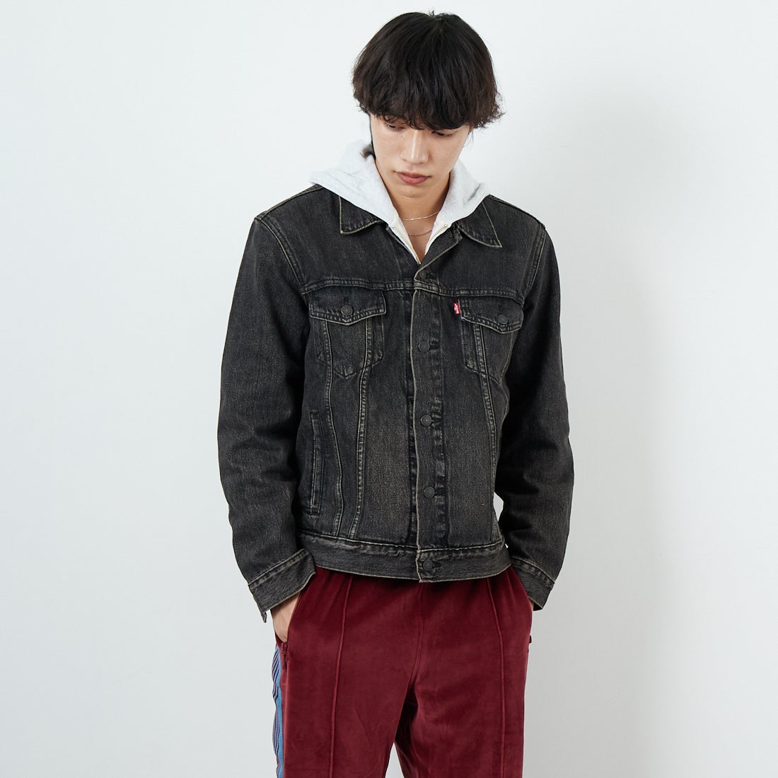 84 BLOW AW&&モデル身長：179cm 着用サイズ：M&&