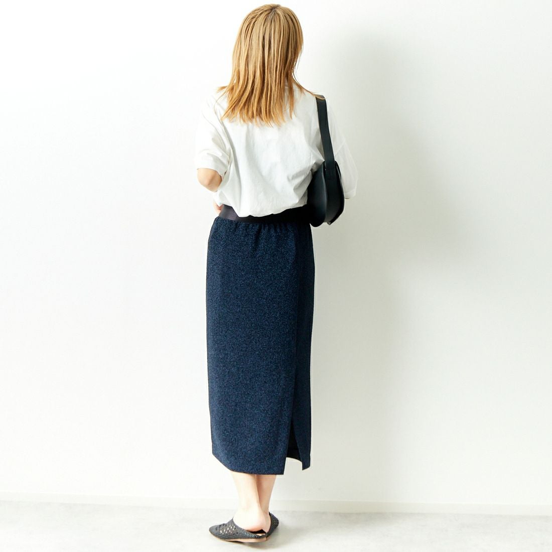 Jeans Factory Clothes [ジーンズファクトリークローズ] ニットジャガードスカート [JWJF-01] 73 ﾈｲﾋﾞｰ &&モデル身長：167cm 着用サイズ：38&&