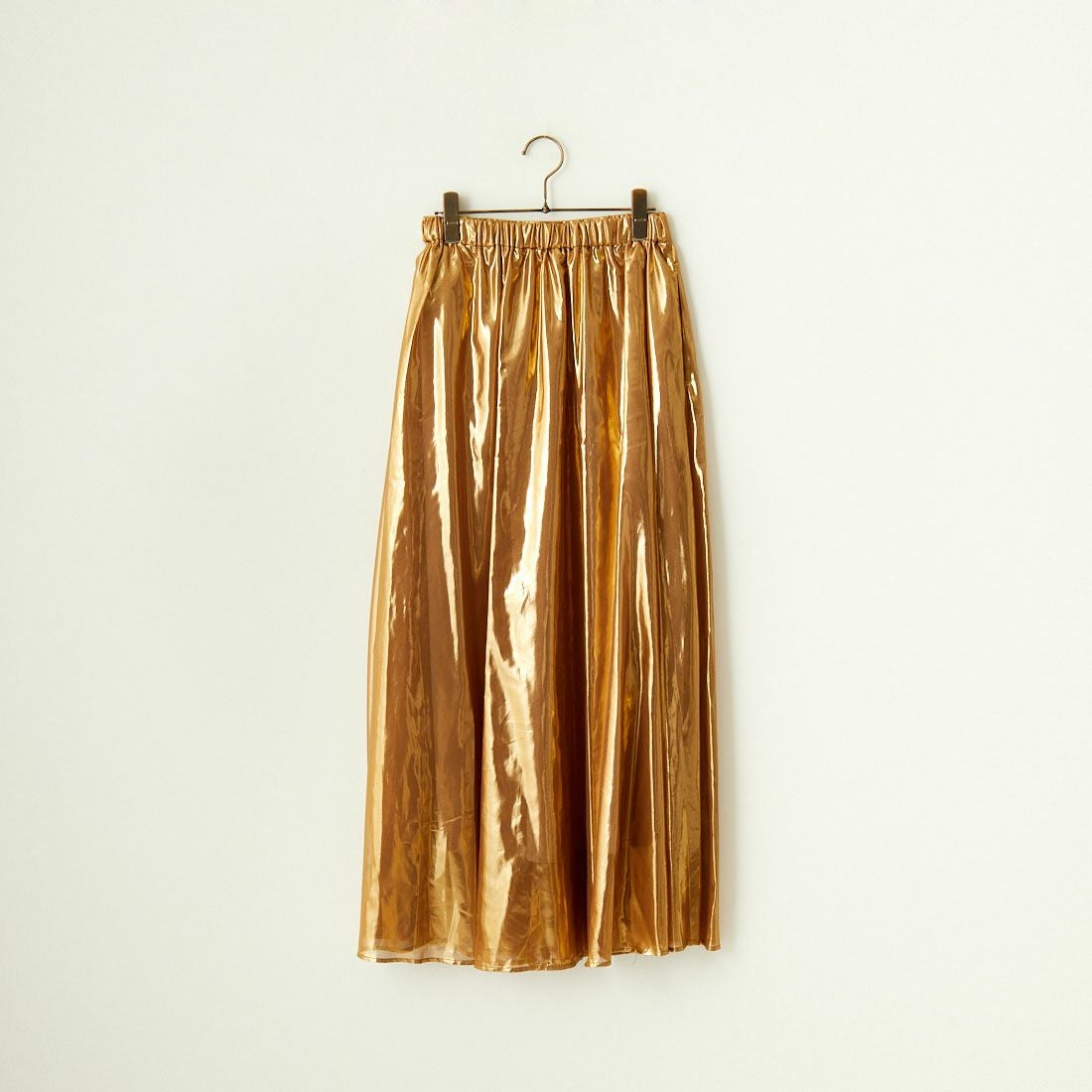 Jeans Factory Clothes [ジーンズファクトリークローズ] メタリックシフォンフレアスカート [7441337] GOLD