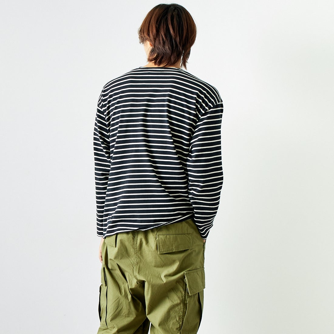 ILL ONE EIGHTY [イル ワンエイティ] チケットTシャツ [ILL242-09] BLACK &&モデル身長：179cm 着用サイズ：L&&