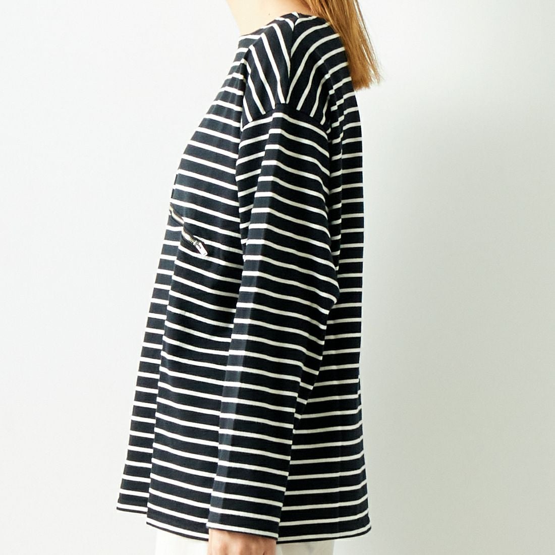 ILL ONE EIGHTY [イル ワンエイティ] チケットTシャツ [ILL242-09] BLACK &&モデル身長：167cm 着用サイズ：S&&