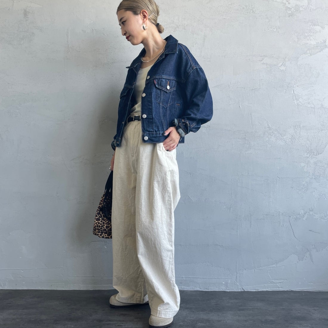 LEVI'S [リーバイス] シュランケン 90sトラッカージャケット [A9155-00] 00 REMEMBE &&モデル身長：150cm 着用サイズ：S&&