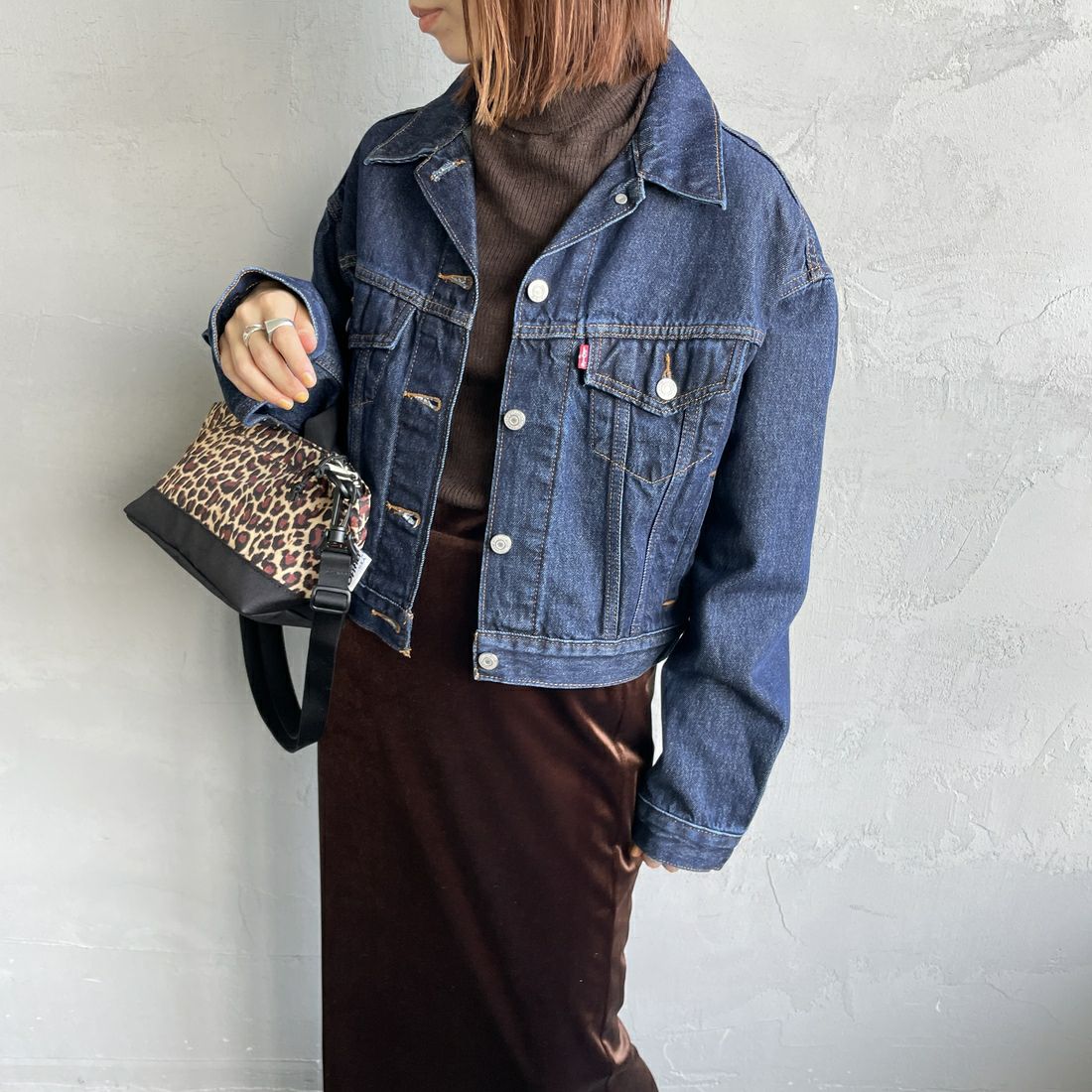 LEVI'S [リーバイス] シュランケン 90sトラッカージャケット [A9155-00] 00 REMEMBE &&モデル身長：158cm 着用サイズ：S&&