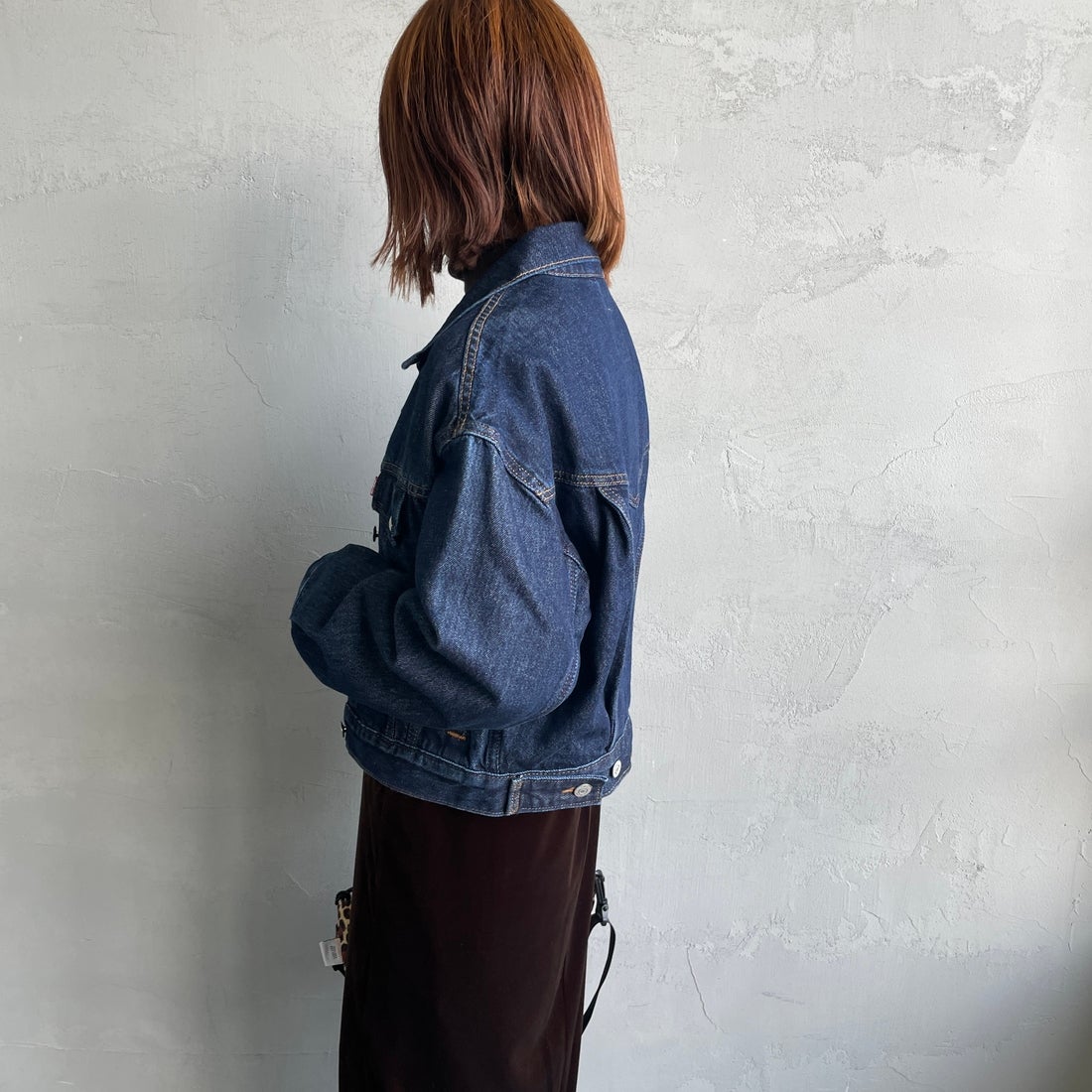 LEVI'S [リーバイス] シュランケン 90sトラッカージャケット [A9155-00] 00 REMEMBE &&モデル身長：158cm 着用サイズ：S&&