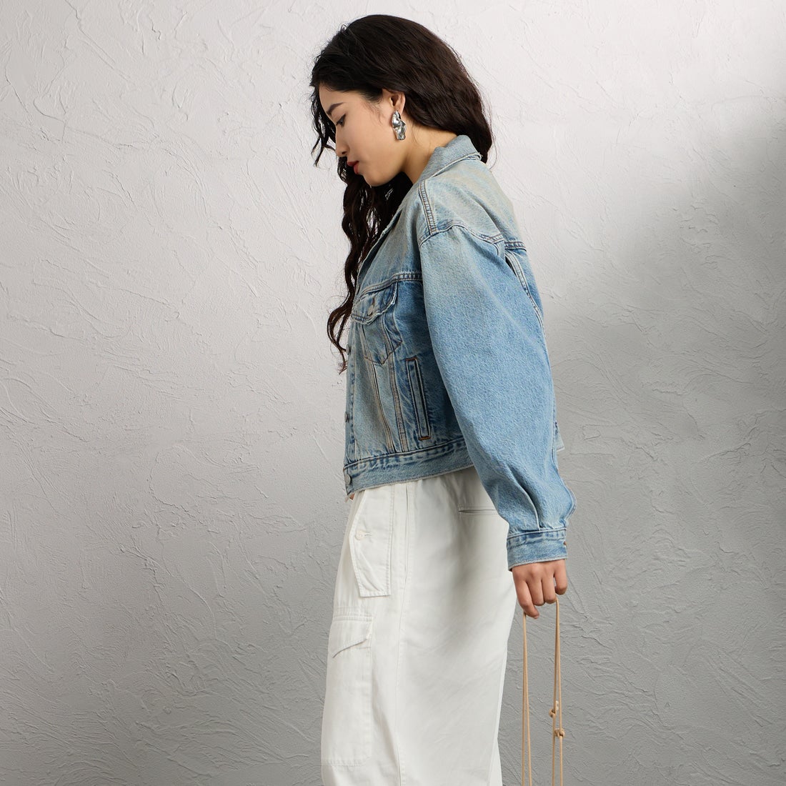 LEVI'S [リーバイス] シュランケン 90sトラッカージャケット [A9155-00] 22 OFF ROA &&モデル身長：162cm 着用サイズ：S&&
