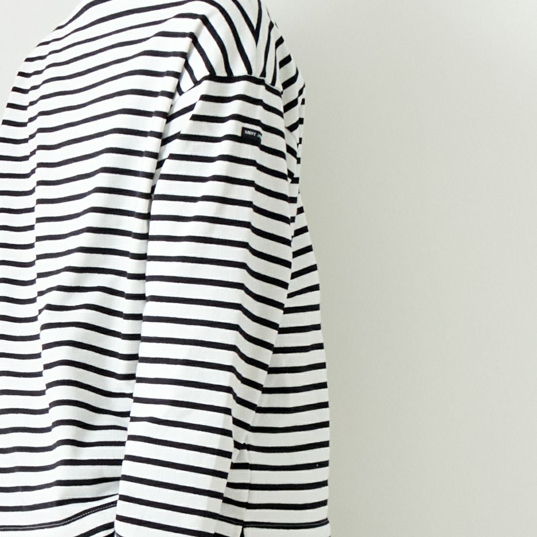 ST.JAMES [セントジェームス] 厚手ルーズドロップTシャツ [20JC-OUESS-LOOSE] NEI/MAR &&モデル身長：179cm 着用サイズ：5&&