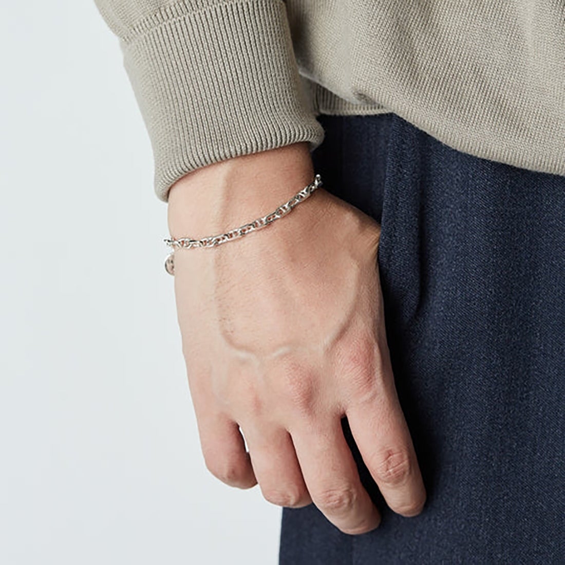 XOLO JEWELRY [ショロジュエリー] ソリッドアンカーリンクブレスレット [XOB107-19] SILVER