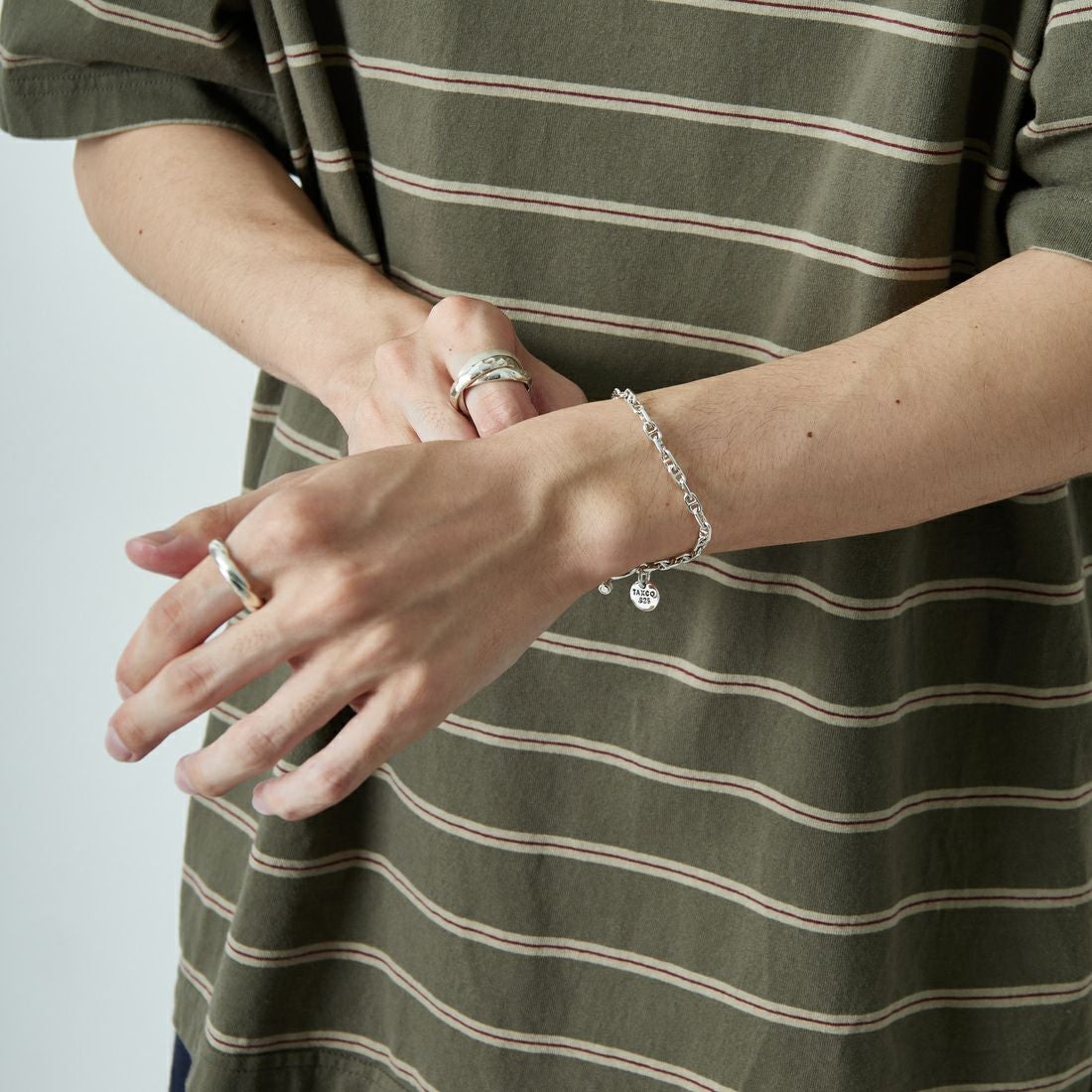 XOLO JEWELRY [ショロジュエリー] ソリッドアンカーリンクブレスレット [XOB107-19] SILVER