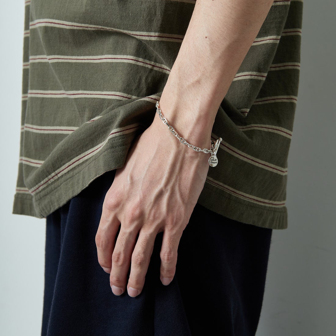 XOLO JEWELRY [ショロジュエリー] ソリッドアンカーリンクブレスレット [XOB107-19] SILVER