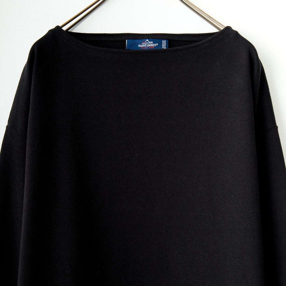 ST.JAMES [セントジェームス] バスクロングスリーブTシャツ [OUESSANT-SD] NOIR