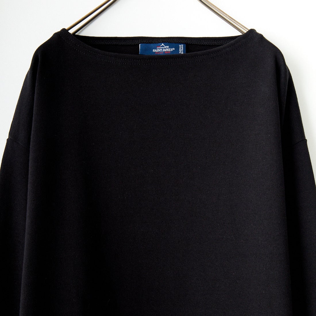 ST.JAMES [セントジェームス] バスクロングスリーブTシャツ [OUESSANT-SD] NOIR