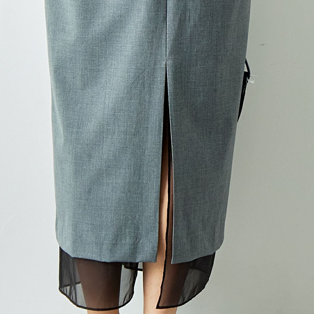 MICA&DEAL [マイカアンドディール] ディープUネックワンピース [0124304190] GRAY