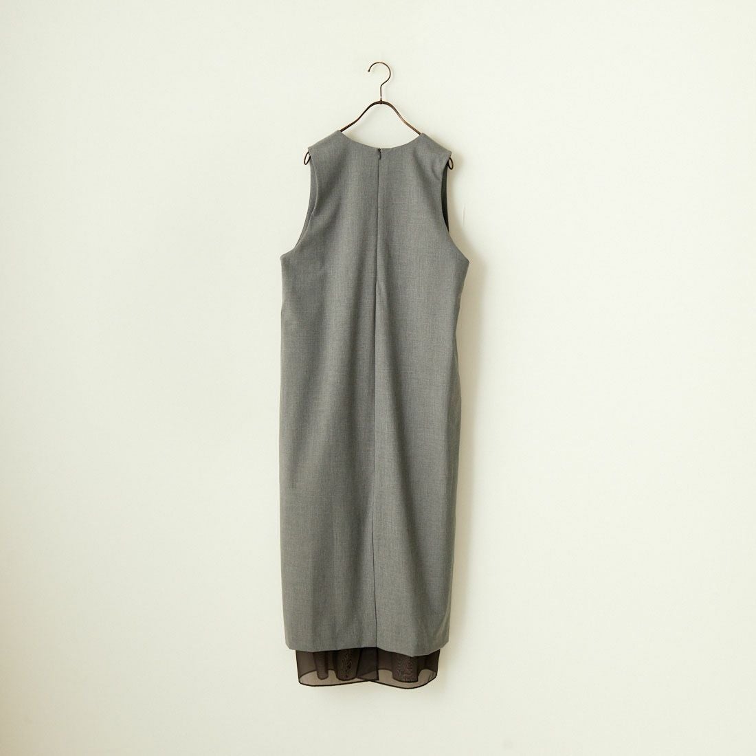 MICA&DEAL [マイカアンドディール] ディープUネックワンピース [0124304190] GRAY