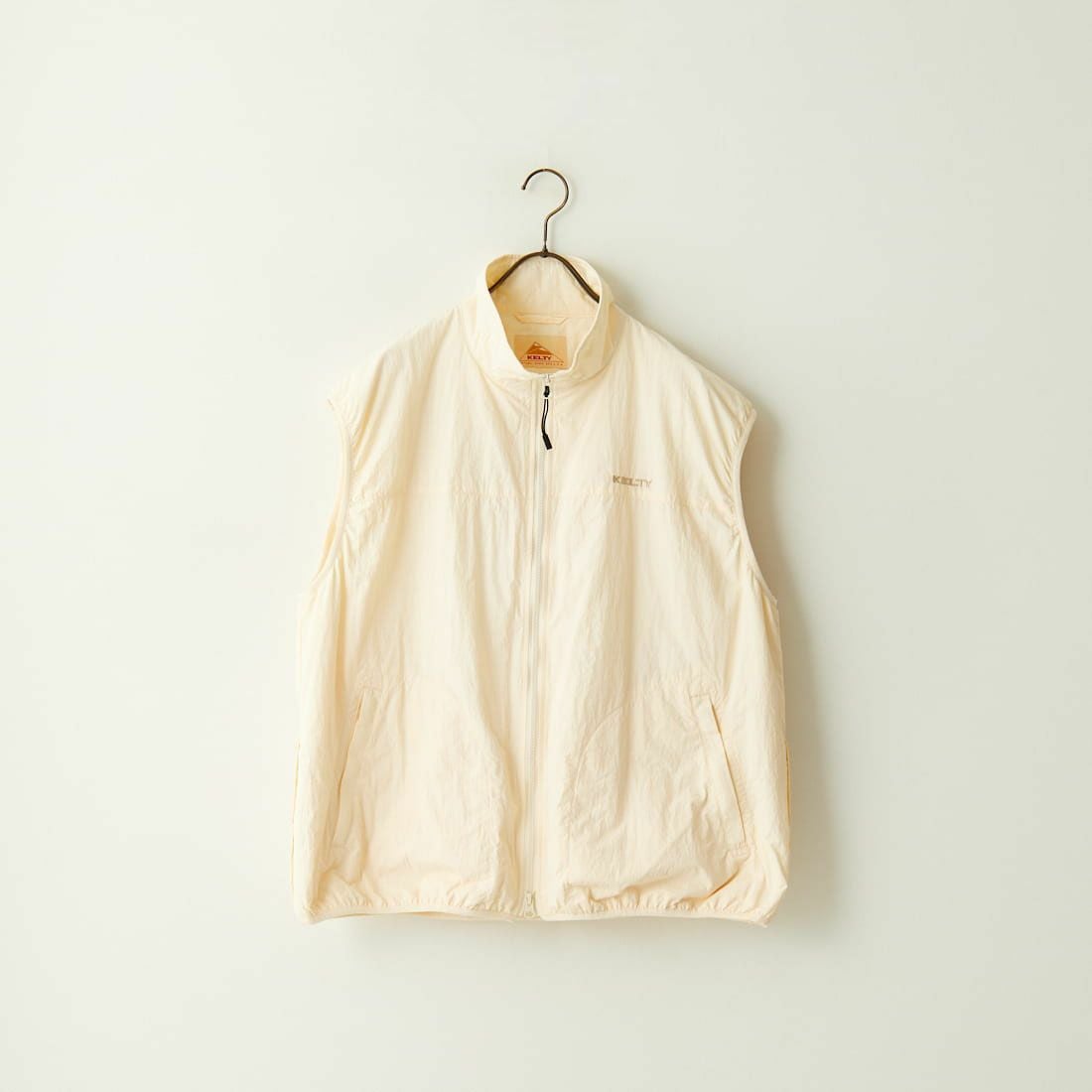 KELTY [ケルティ] 別注 中綿入り サイドスリットナイロンベスト [KE243W10IN02-JF] IVORY