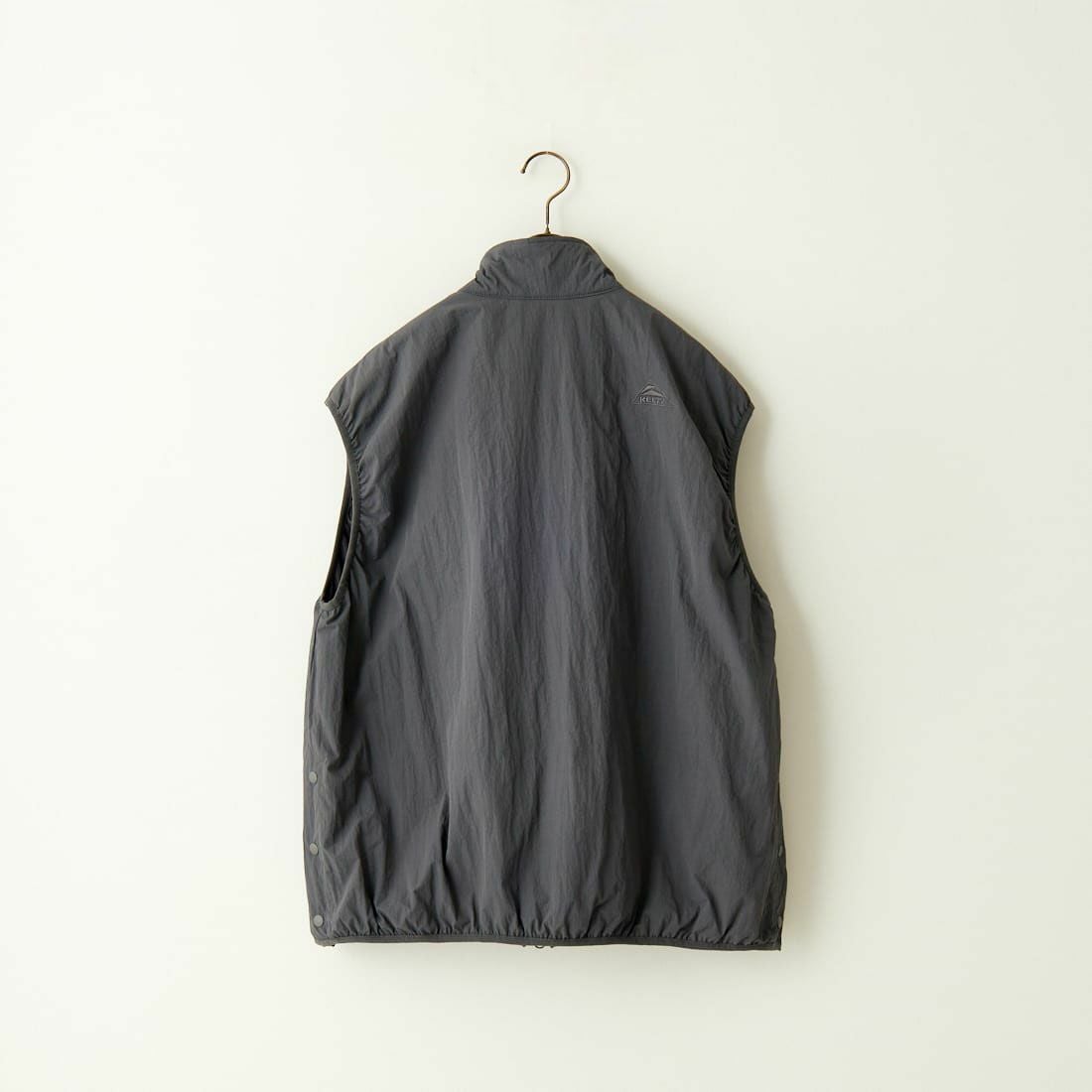 KELTY [ケルティ] 別注 中綿入り サイドスリットナイロンベスト [KE243W10IN02-JF] CHARCOAL
