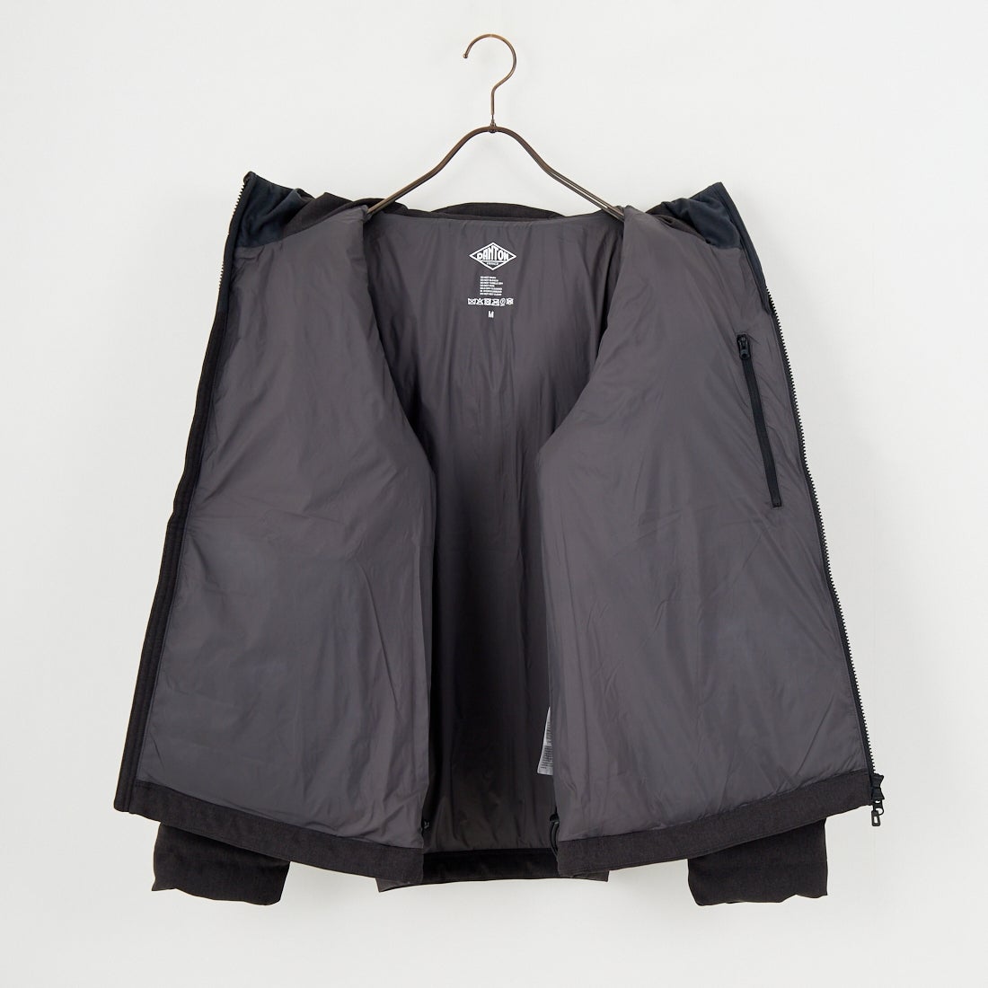 DANTON [ダントン] ウールライクポリエステル フードダウンジャケット [DT-A0187PWL] CHARCOAL