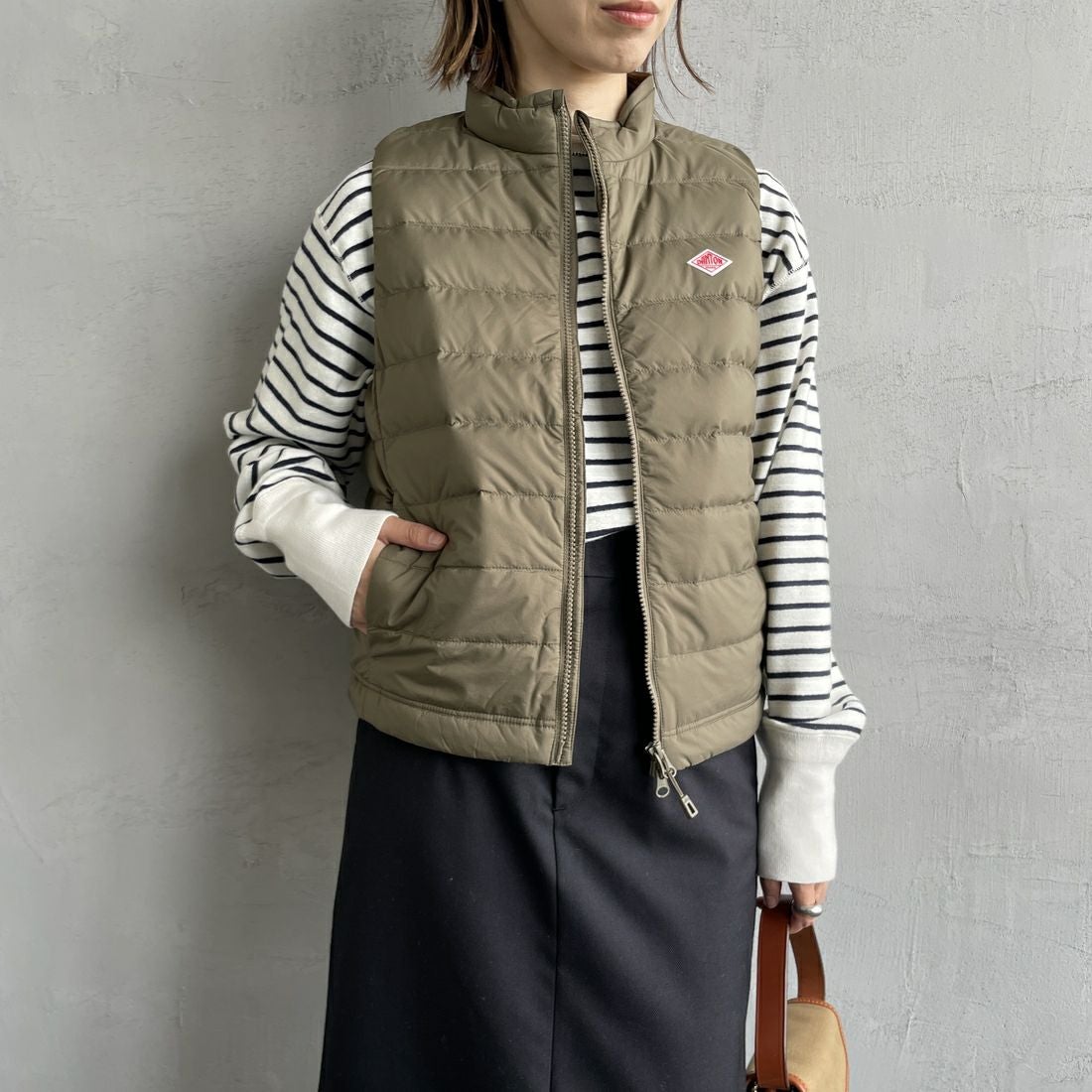 KHAKI BROW&&モデル身長：158cm 着用サイズ：S&&