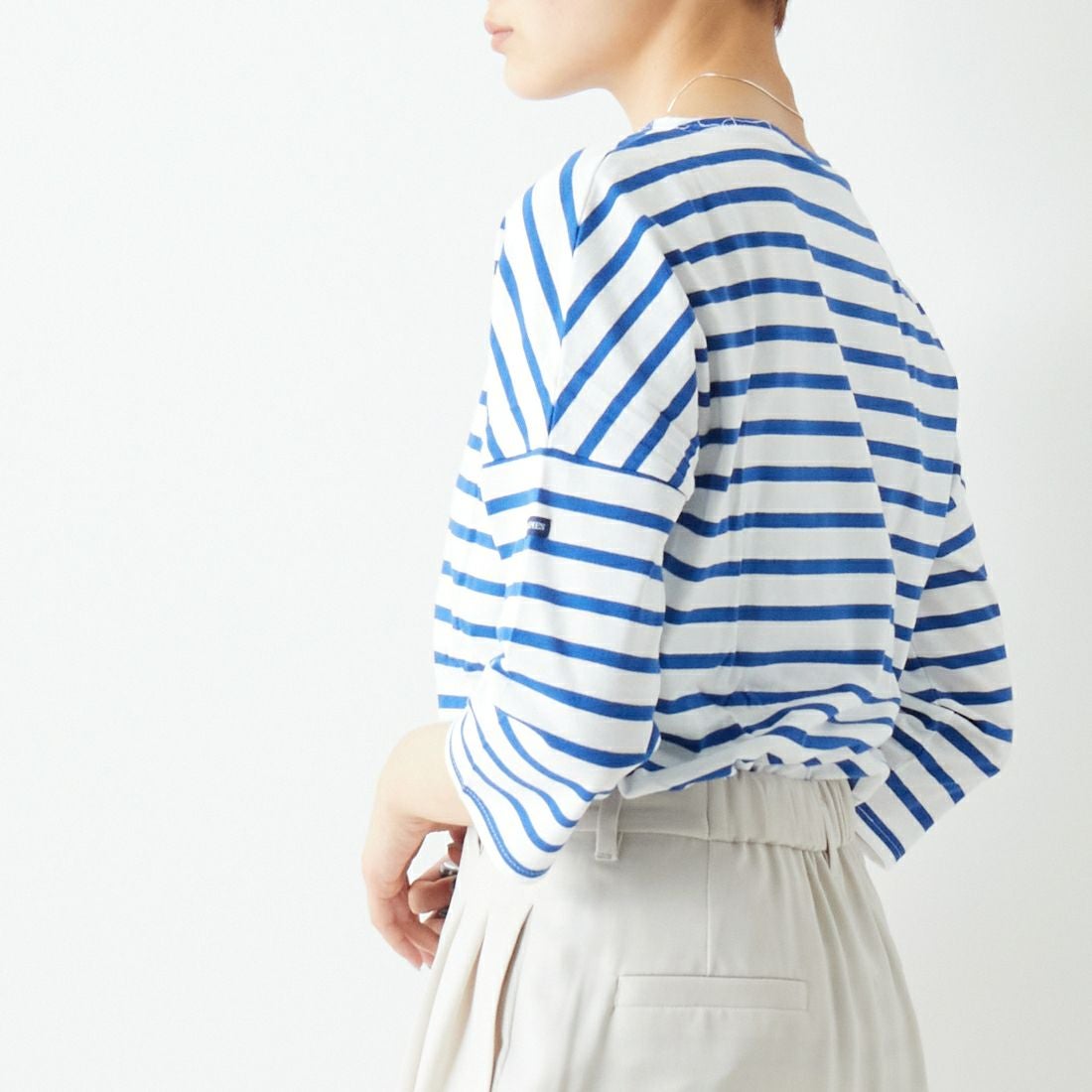 ST.JAMES [セントジェームス] コットンボートネックドロップショルダープルオーバー [16JC-SLOUCH20003] NEI/GIT