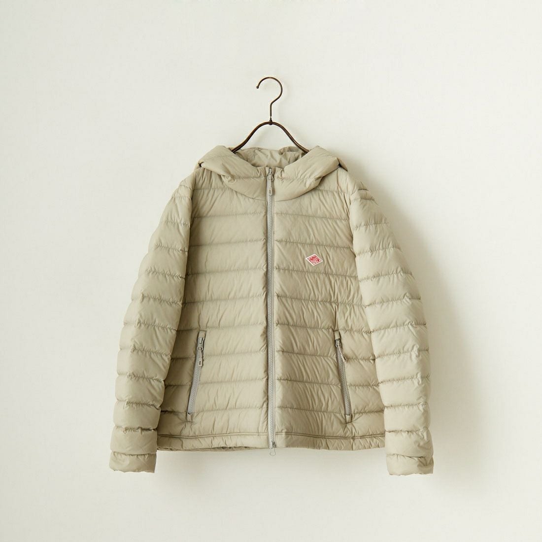 DANTON [ダントン] ミドルダウンフードジャケット [DT-A0563NRP] GREIGE