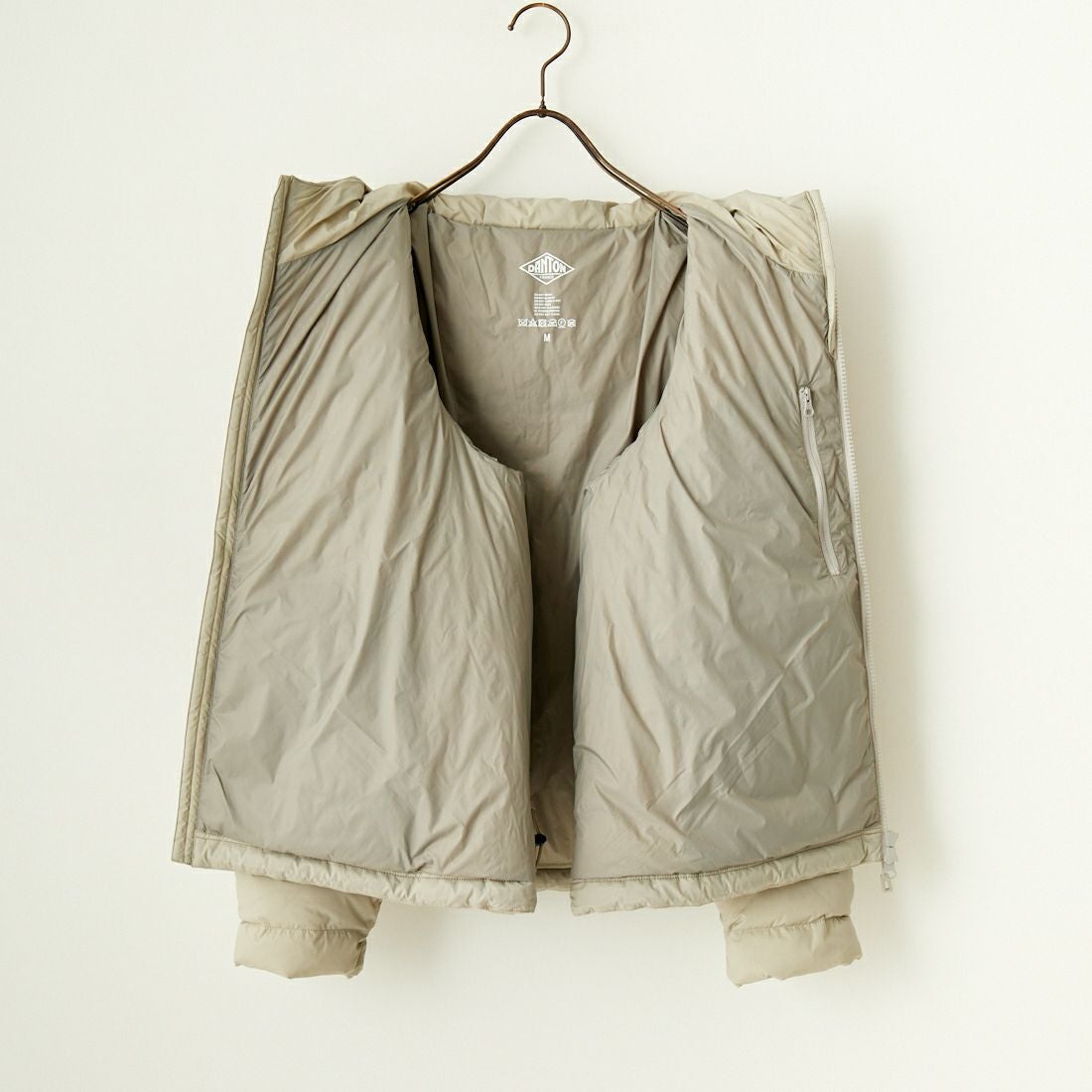 DANTON [ダントン] ミドルダウンフードジャケット [DT-A0563NRP] GREIGE