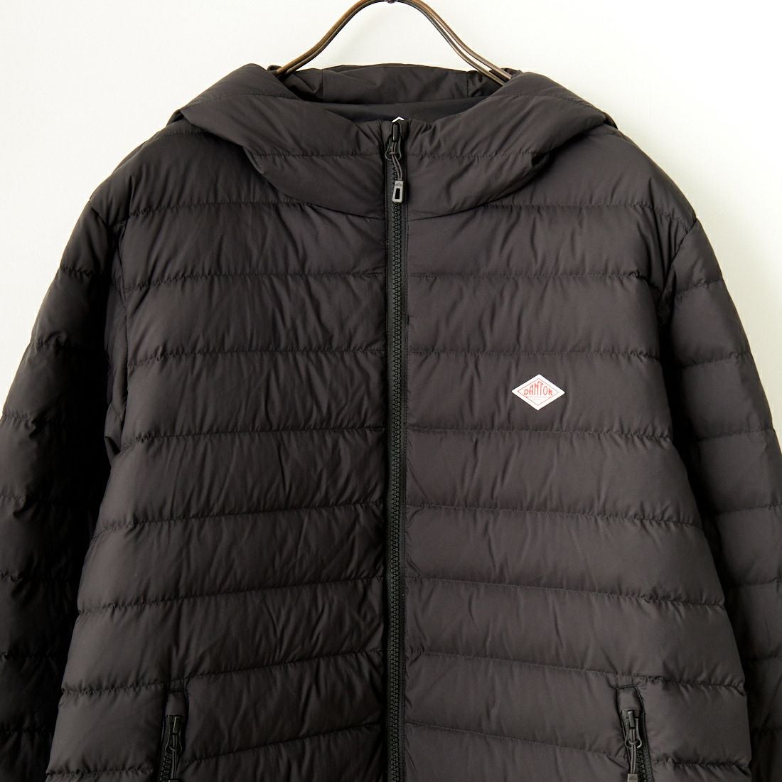 DANTON [ダントン] ミドルダウンフードジャケット [DT-A0563NRP] BLACK
