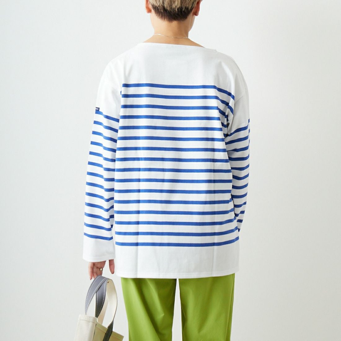 ST.JAMES [セントジェームス] NAVAL ナヴァル ロングスリーブ [99JC162-1] NEI/GIT &&モデル身長：160cm 着用サイズ：7&&