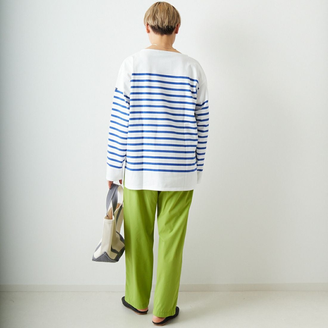 ST.JAMES [セントジェームス] NAVAL ナヴァル ロングスリーブ [99JC162-1] NEI/GIT &&モデル身長：160cm 着用サイズ：7&&