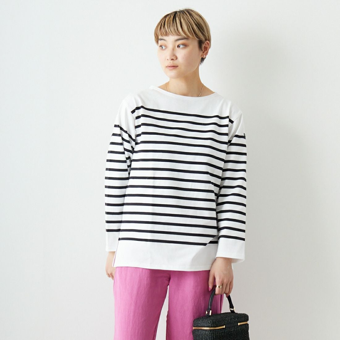 ST.JAMES [セントジェームス] NAVAL ナヴァル ロングスリーブ [99JC162-1] NEI/NOI &&モデル身長：160cm 着用サイズ：3&&