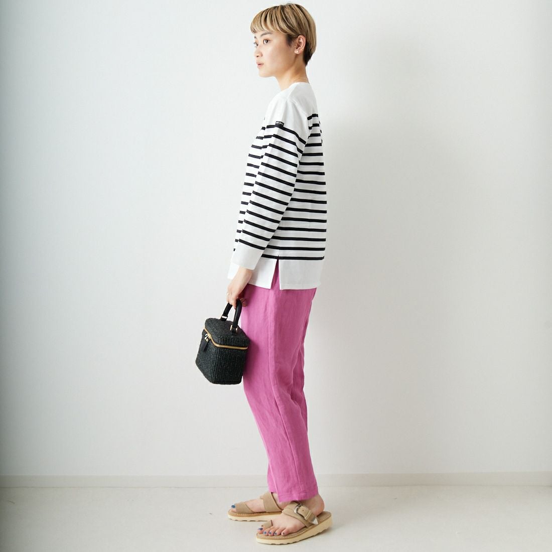 ST.JAMES [セントジェームス] NAVAL ナヴァル ロングスリーブ [99JC162-1] NEI/NOI &&モデル身長：160cm 着用サイズ：3&&