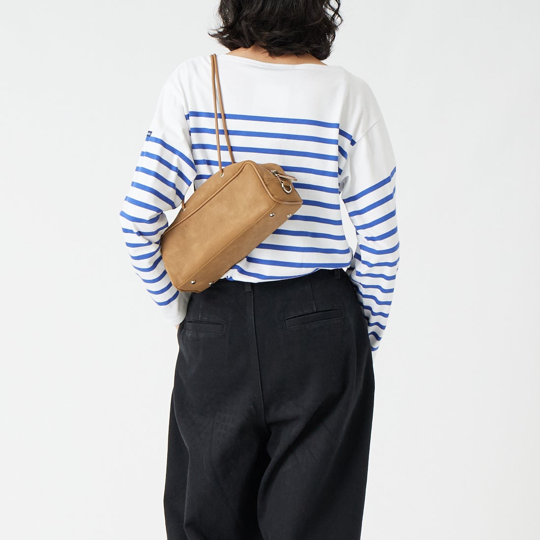 ST.JAMES [セントジェームス] NAVAL ナヴァル ロングスリーブTシャツ [99JC162-1R] NEI/GIT &&モデル身長：162cm 着用サイズ：3&&