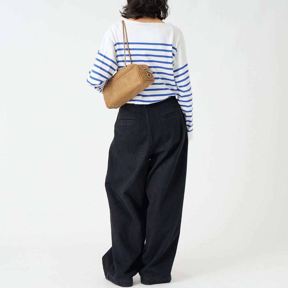 ST.JAMES [セントジェームス] NAVAL ナヴァル ロングスリーブTシャツ [99JC162-1R] NEI/GIT &&モデル身長：162cm 着用サイズ：3&&